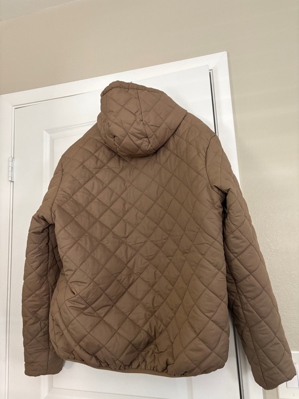 Mack Russo NWOT Quilted Hooded Puffer Jacket - Tan - Picture 2 of 3